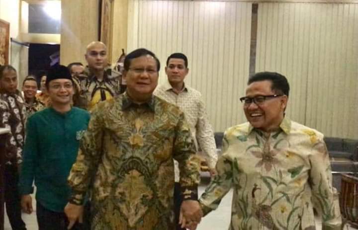 Prabowo bersama Cak Imin. (Foto: asm/ngopibareng,id)