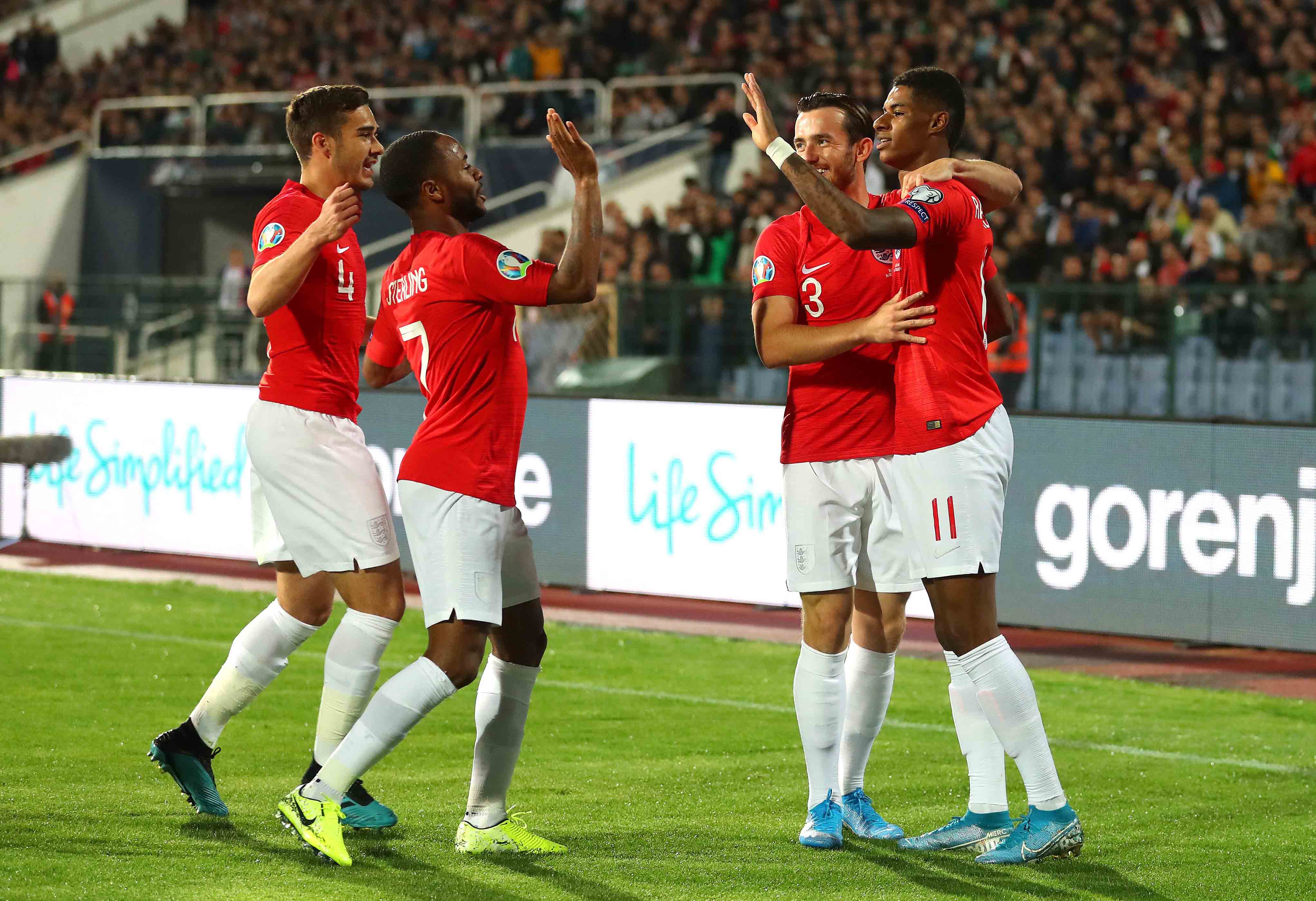 Inggris menghajar Bulgaria dengan skor 6-0. (Foto: Twitter/@UEFAEURO)