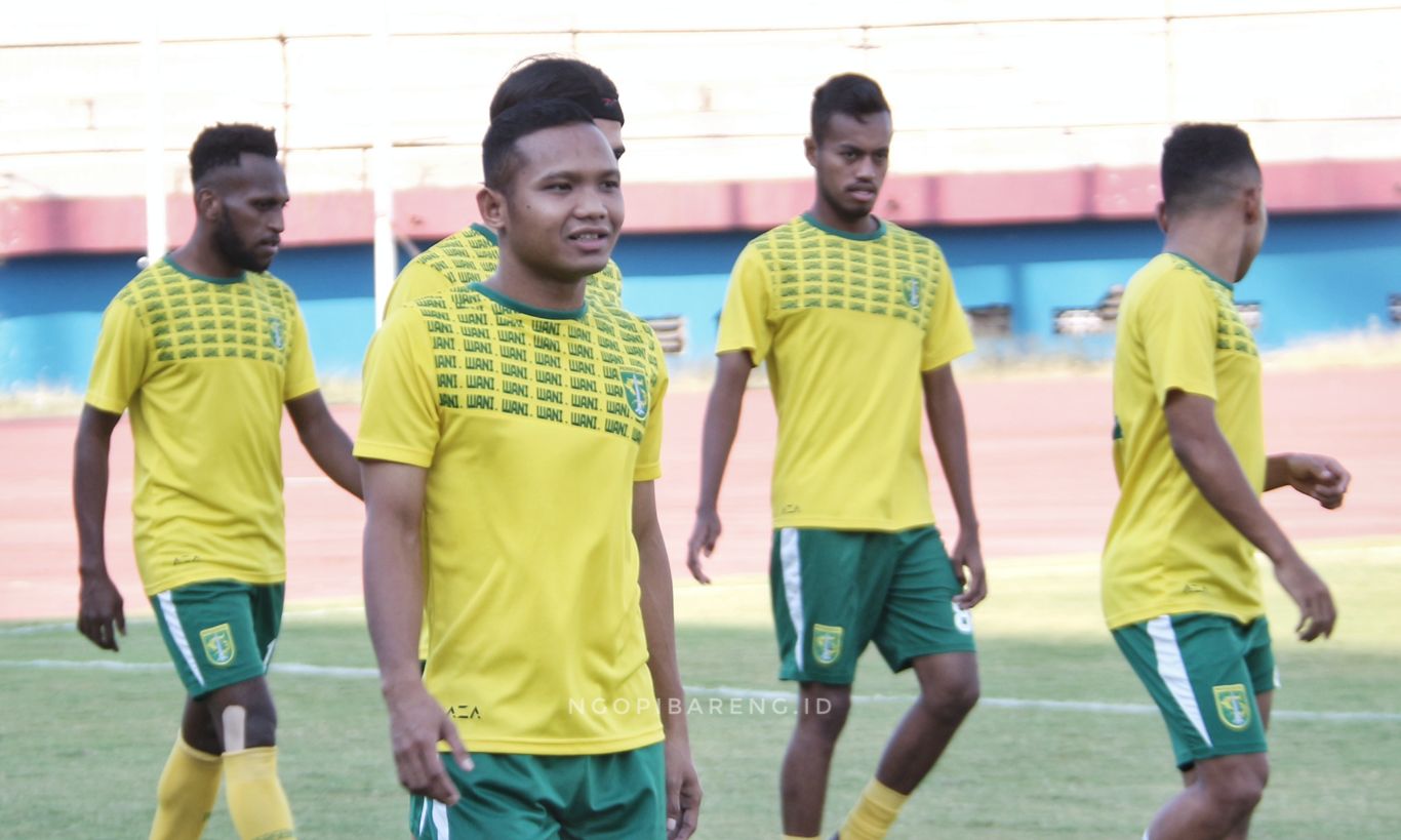 Winger Persebaya, Oktafianus Fernando (Ofan). (Foto: Haris/ngopibareng.id)