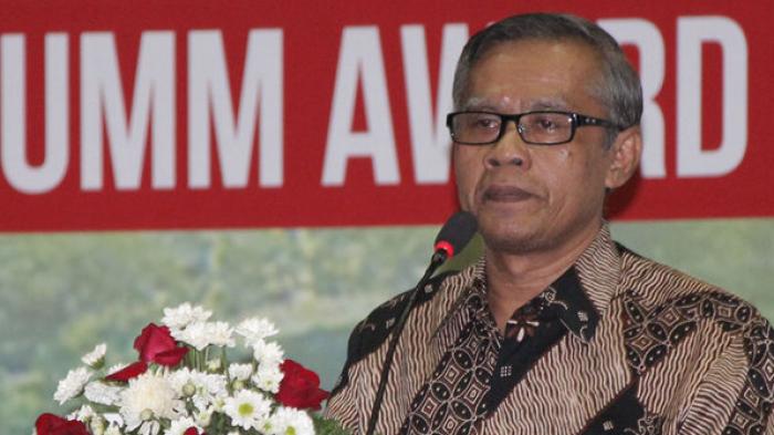 Ketua Umum Pimpinan Pusat Muhammadiyah, Haedar Nashir di Makassar. (Foto: md for ngopibareng.id)