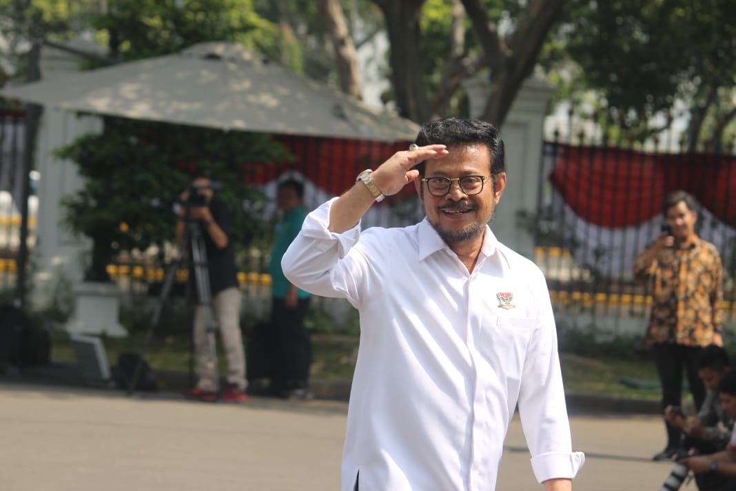 Syahrul Yasir Limbo dari Partai NasDem di Istana. (Foto: asm/ngopibareng.id)