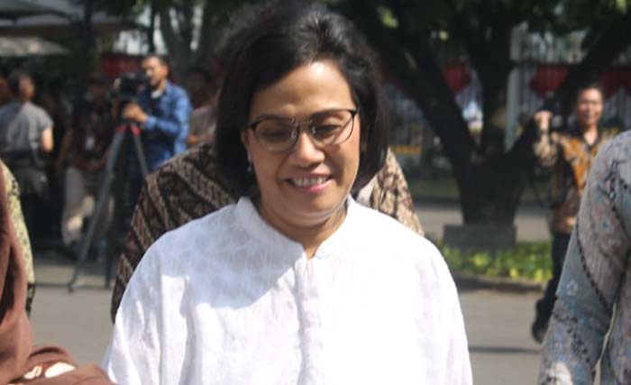 Sri Mulyani Indrawati, di Istana hari Selasa. (Foto:Ngopibareng/Asmanu)