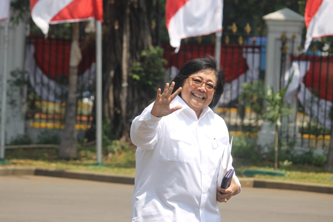 Siti Nurbaya Bakar di Istana Negara, Jakarta. (Foto: asm/ngopibareng.id)