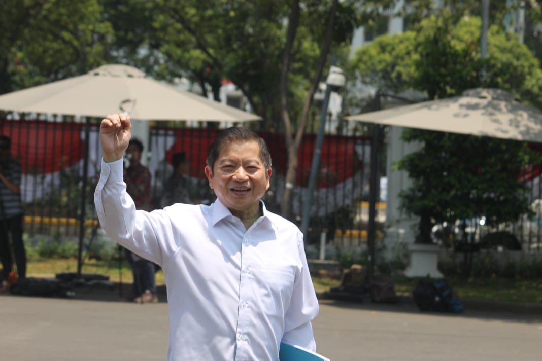 Ketua Umum PPP, Suharso Monoarfa di Istana Negara, Jakarta. (Foto: asm/ngopibareng.id)