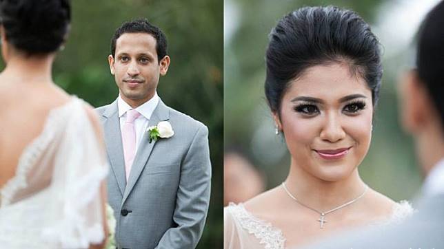 Pasangan Nadiem Makarim dan Franka Franklin.