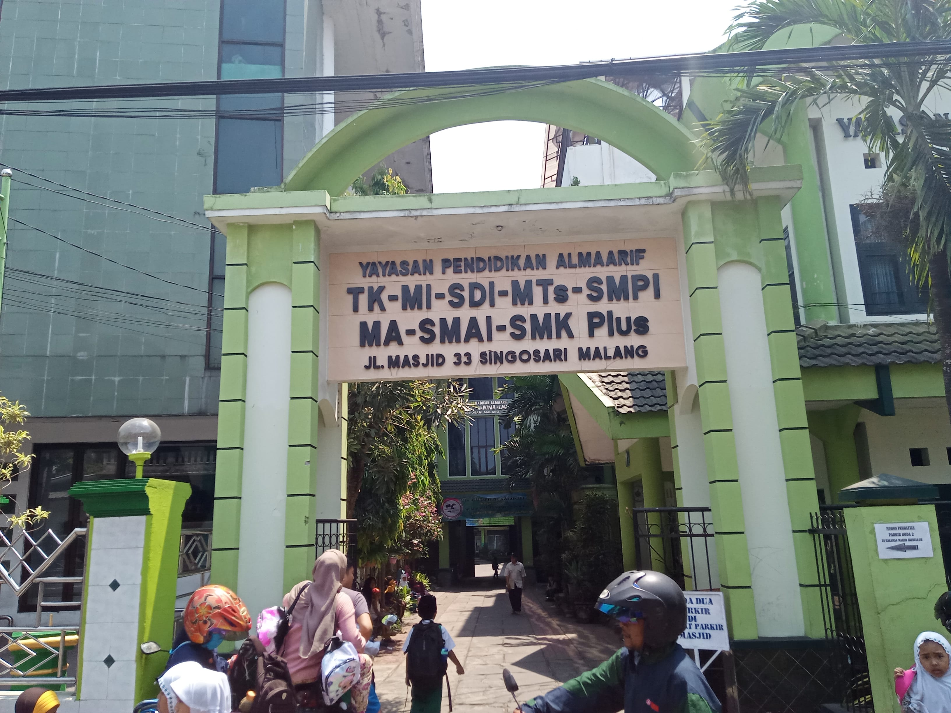 Kantor Yayasan Pendidikan Al-Ma'arif di Kecamatan Singosari, Kabupaten Malang. (Foto: Theo/ngopibareng.id)