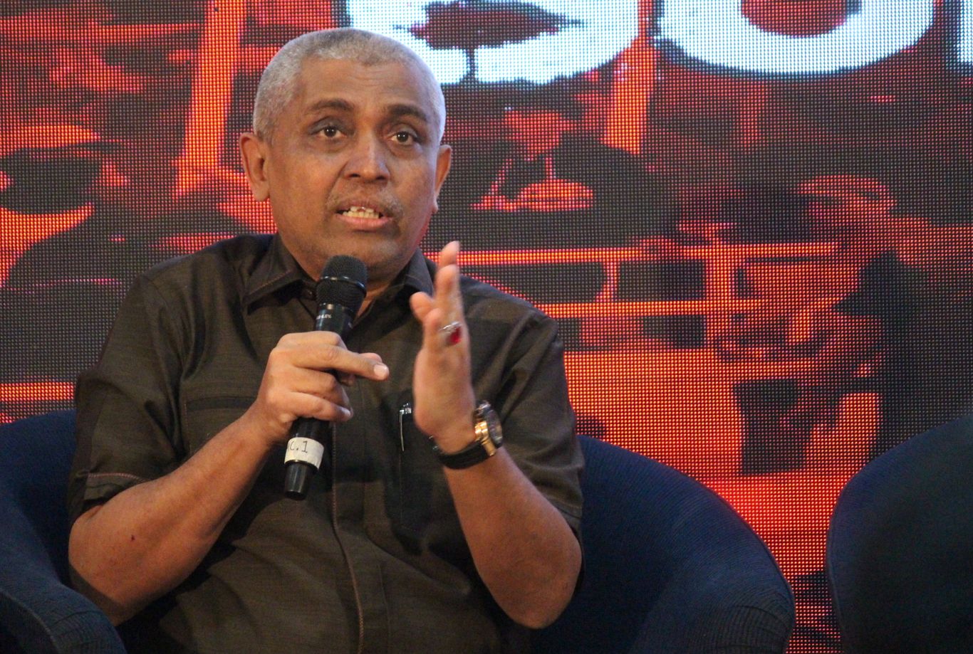 Ketua Umum PSSI Jawa Timur, Ahmad Riyadh. (Foto: Haris/ngopibareng.id)