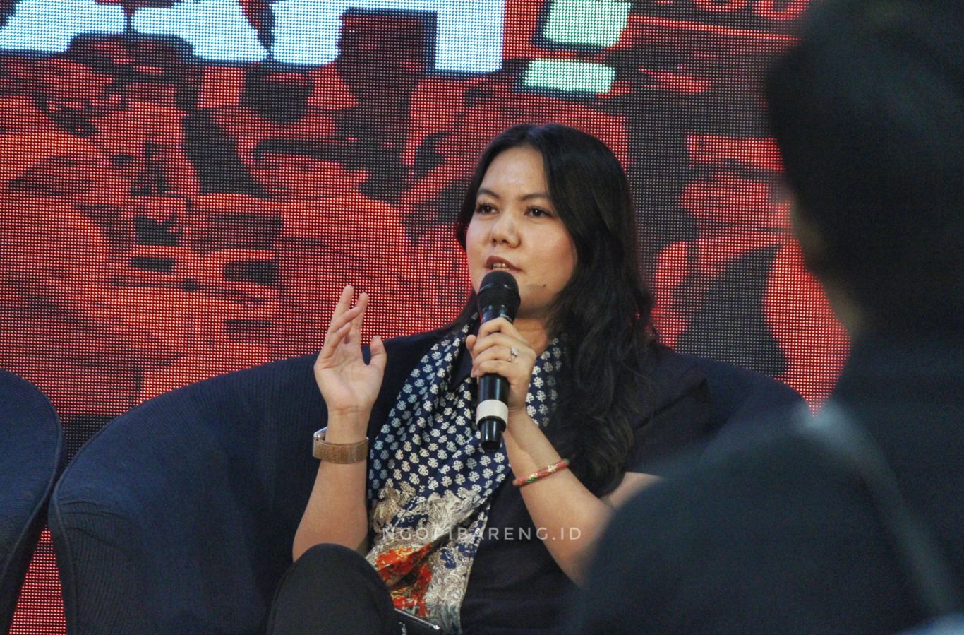 Mantan CEO PSS Sleman Viola Kurniawati. (Foto: Haris/ngopibareng.id)