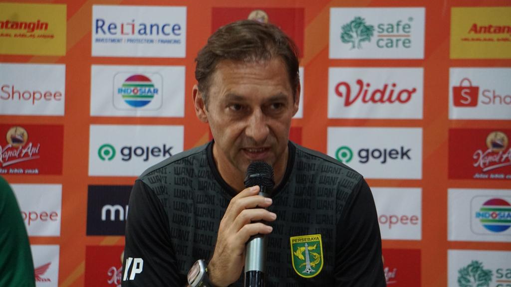 Pelatih Persebaya, Wolfgang Pikal. (Foto: Haris/ngopibareng.id)