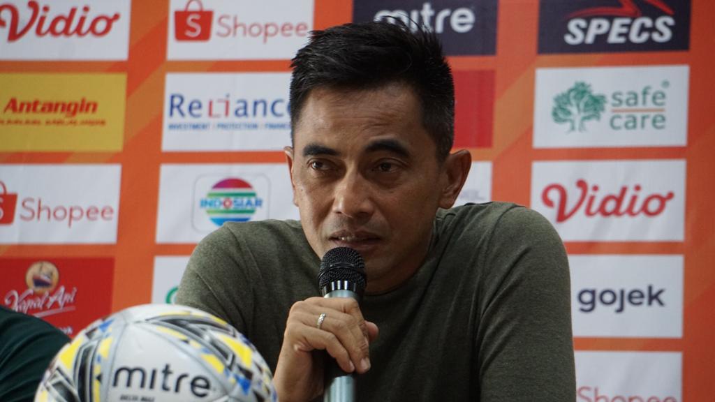 Pelatih PSS Sleman, Seto Nurdiyantoro. (Foto: Haris/ngopibareng.id)