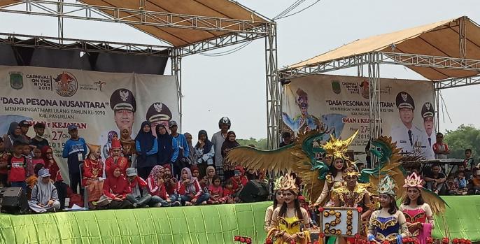 Salah satu karnaval yang diselenggarakan SMAN 1 Pasuruan. (Foto: Dok Humas)