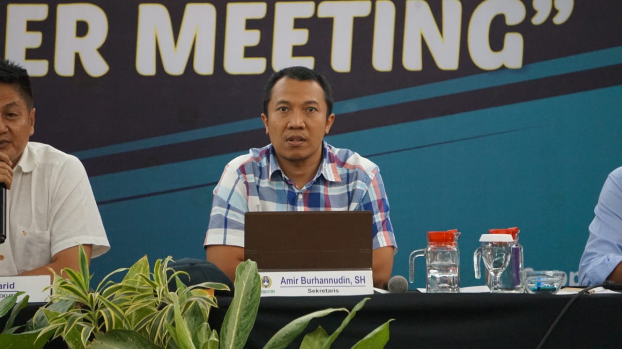 Sekretaris Asprov PSSI Jatim, Amir Burhanuddin. (Foto: Haris/ngopibareng.id)