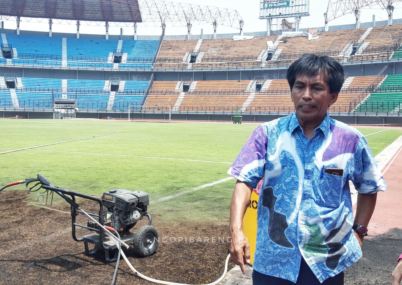 Kabid Sarpras Dispora Surabaya, Edi Santoso. (Foto: Haris/ngopibareng.id)