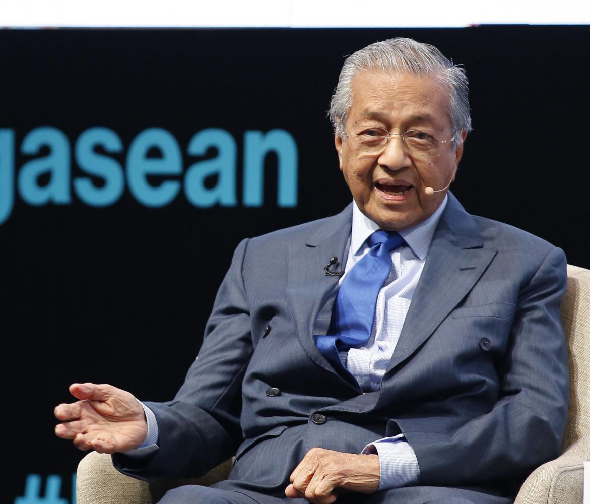 Perdana Menteri Malaysia, Mahathir Mohamad di Bangkok, Thailand. (Foto: afp)