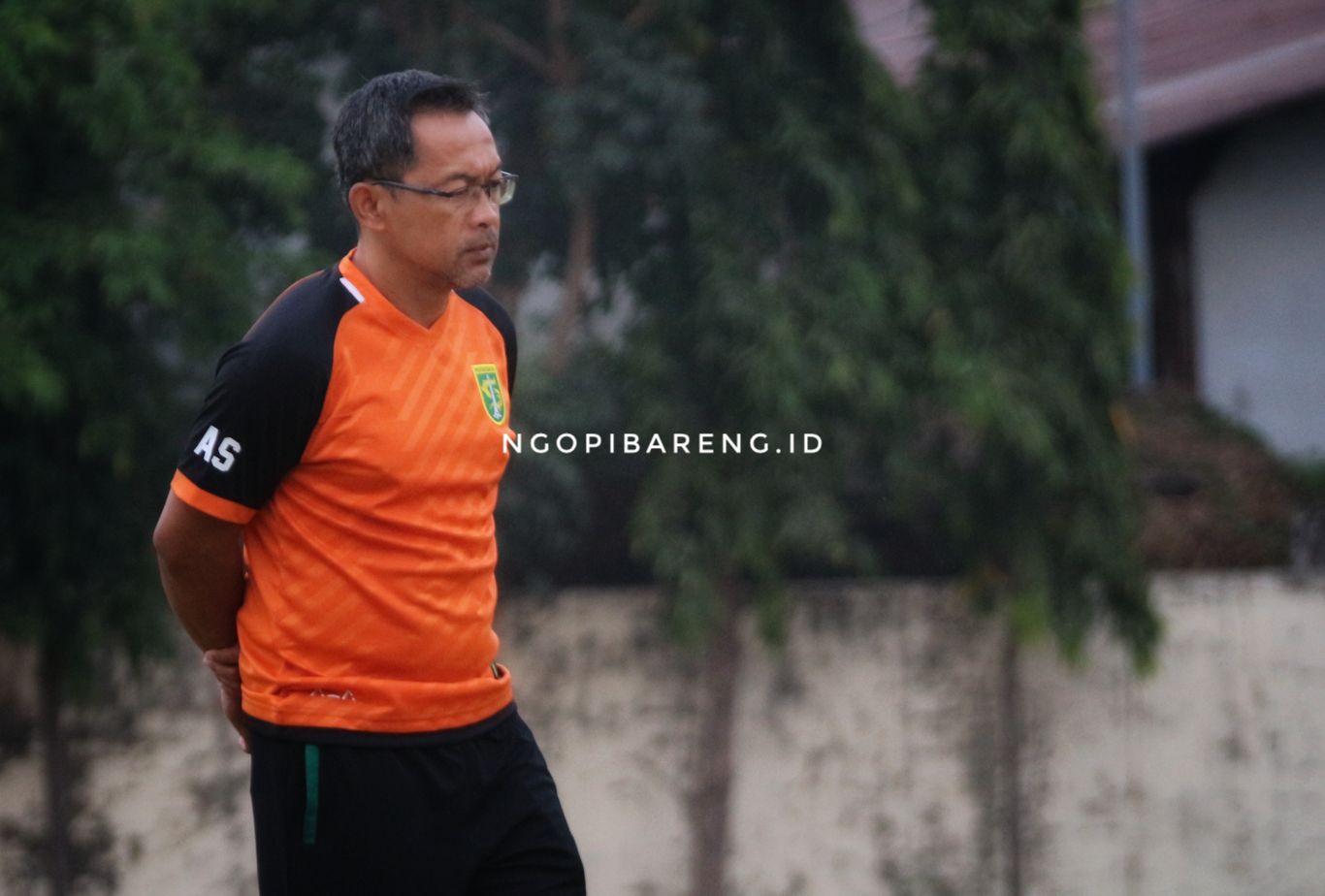 Pelatih Persebaya, Aji Santoso. (Foto: Haris/ngopibareng.id)