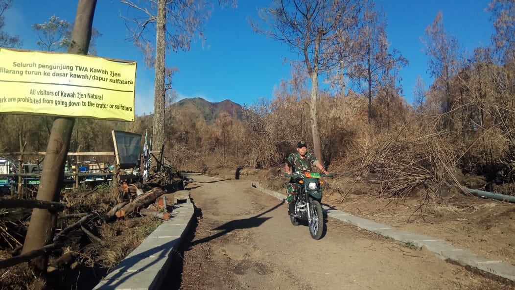 Jalur pendakian ke gunung Ijen sudah bersih dan siap dibuka kembali untuk wisatawan. (Foto: Joe/Ngopibareng.id)