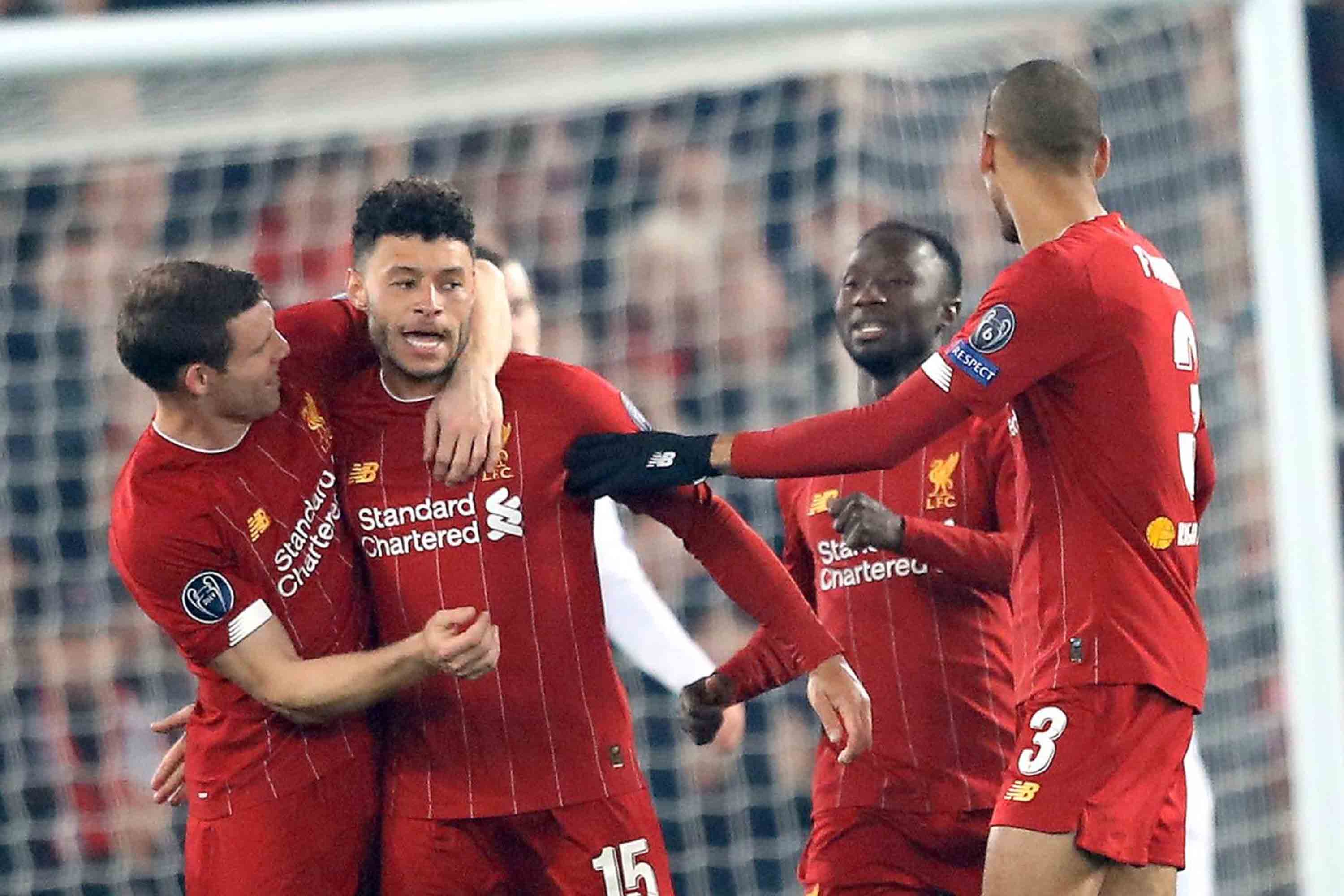 Alex Oxlade-Chamberlain mencetak gol kemenangan tipis Liverpool atas KRC Genk pada matchdaty 4 Liga Champions, Rabu 6 November 2019 dini hari WIB tadi. (Foto: Twitter/@LFC)