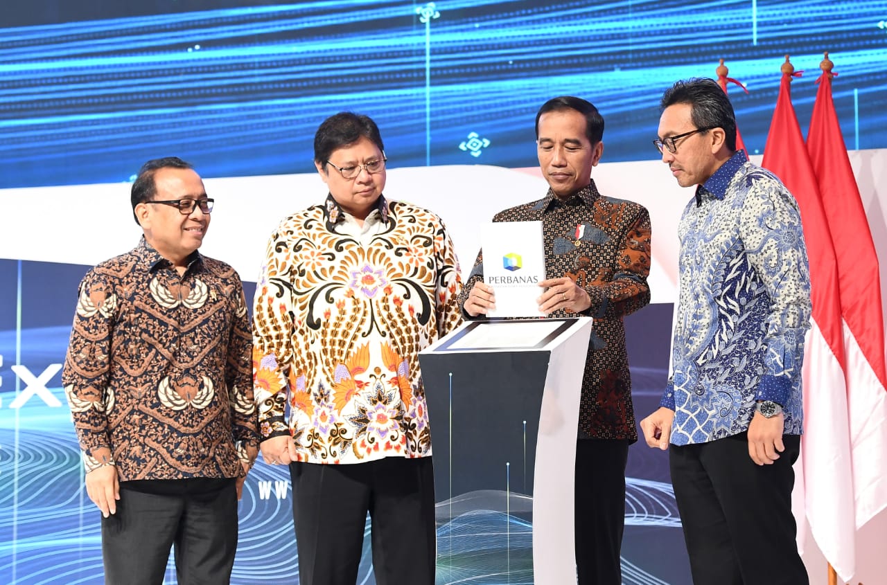 Presiden Joko Widodo di Pembukaan Indonesia Banking Expo 2019 di Jakarta 6 November 2019.(Foto: Setpres)