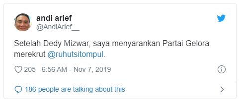 Twitter Andi Arief.