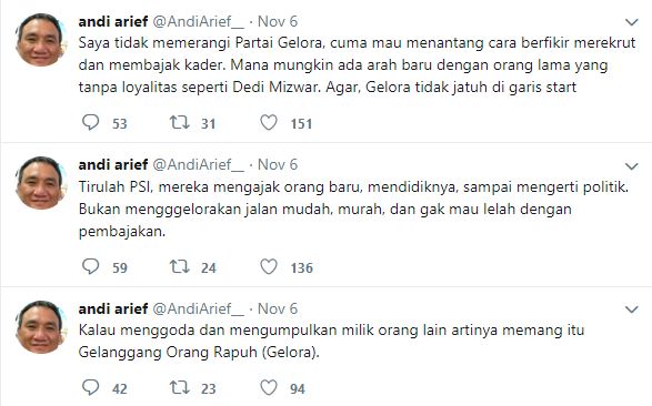 Twitter Andi Arief.