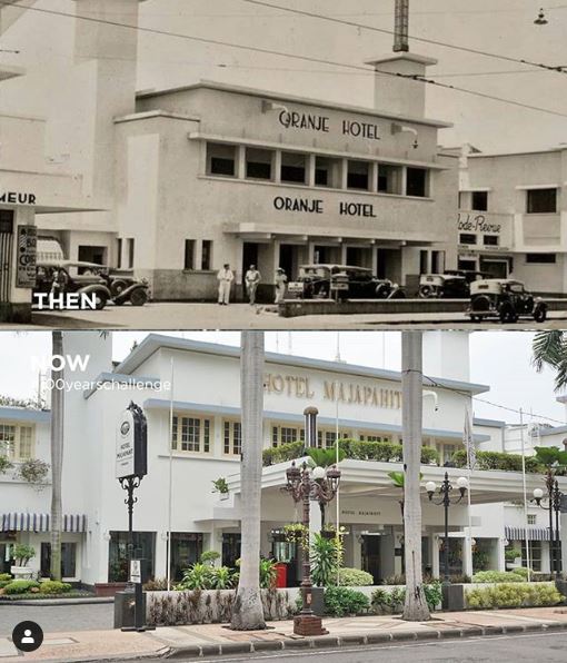 Foto Hotel Oranje sebelum berganti nama Hotel Majapahit. (Foto: Instagram Hotel Majapahit)