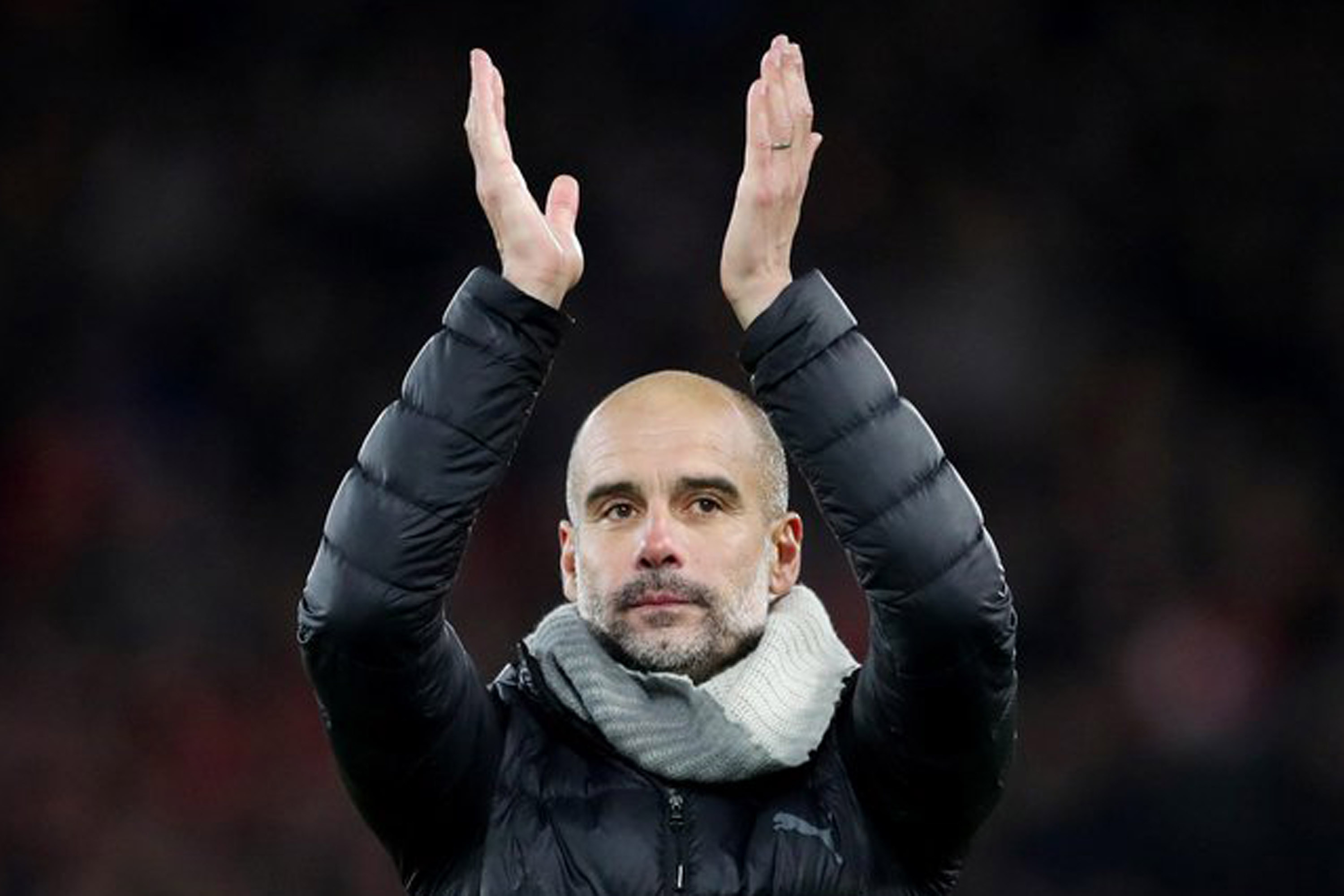 Pep Guardiola mengisyaratkan timnya tak akan menyerah sampai laga terakhir untuk berburu gelar Premier League musim ini. (Foto: Twitter/@premierleague)