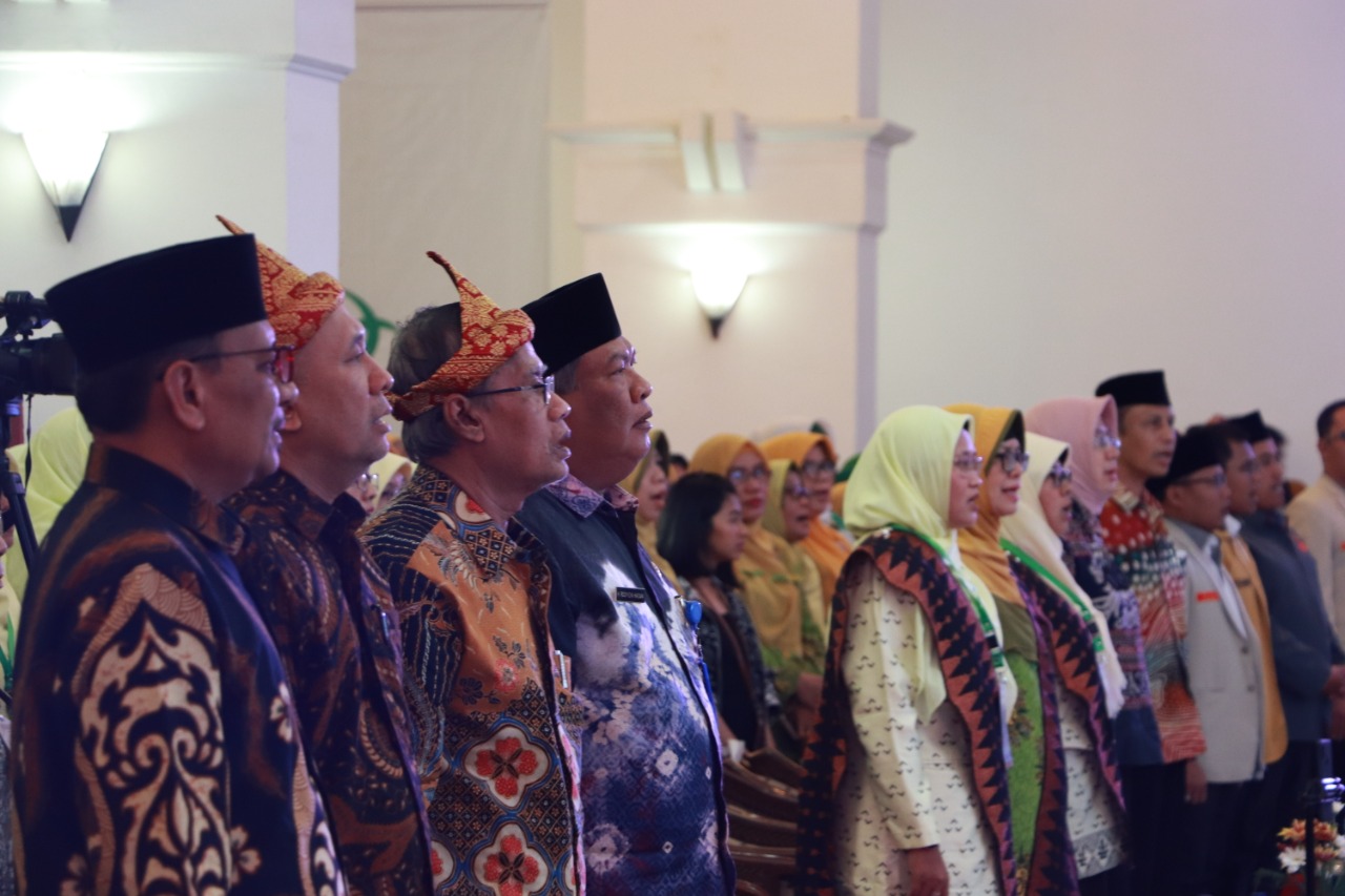 Ketua Umum Pimpinan Pusat (PP) Muhammadiyah Haedar Nashir saat Tanwir II Nasyiatul Aisyiyah (NA) di Palembang. (Foto: Istimewa)