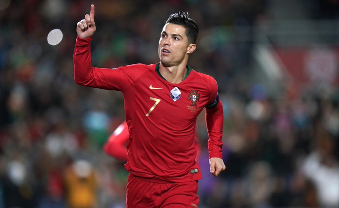 Cristiano Ronaldo tampil gemilang ketika Portugal menang 6-0 atas Lithuania. (Foto: Twitter/@selecaoportugal)