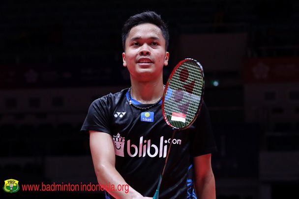 Tunggal putra Anthony Sinisuka Ginting. (Foto: PBSI)