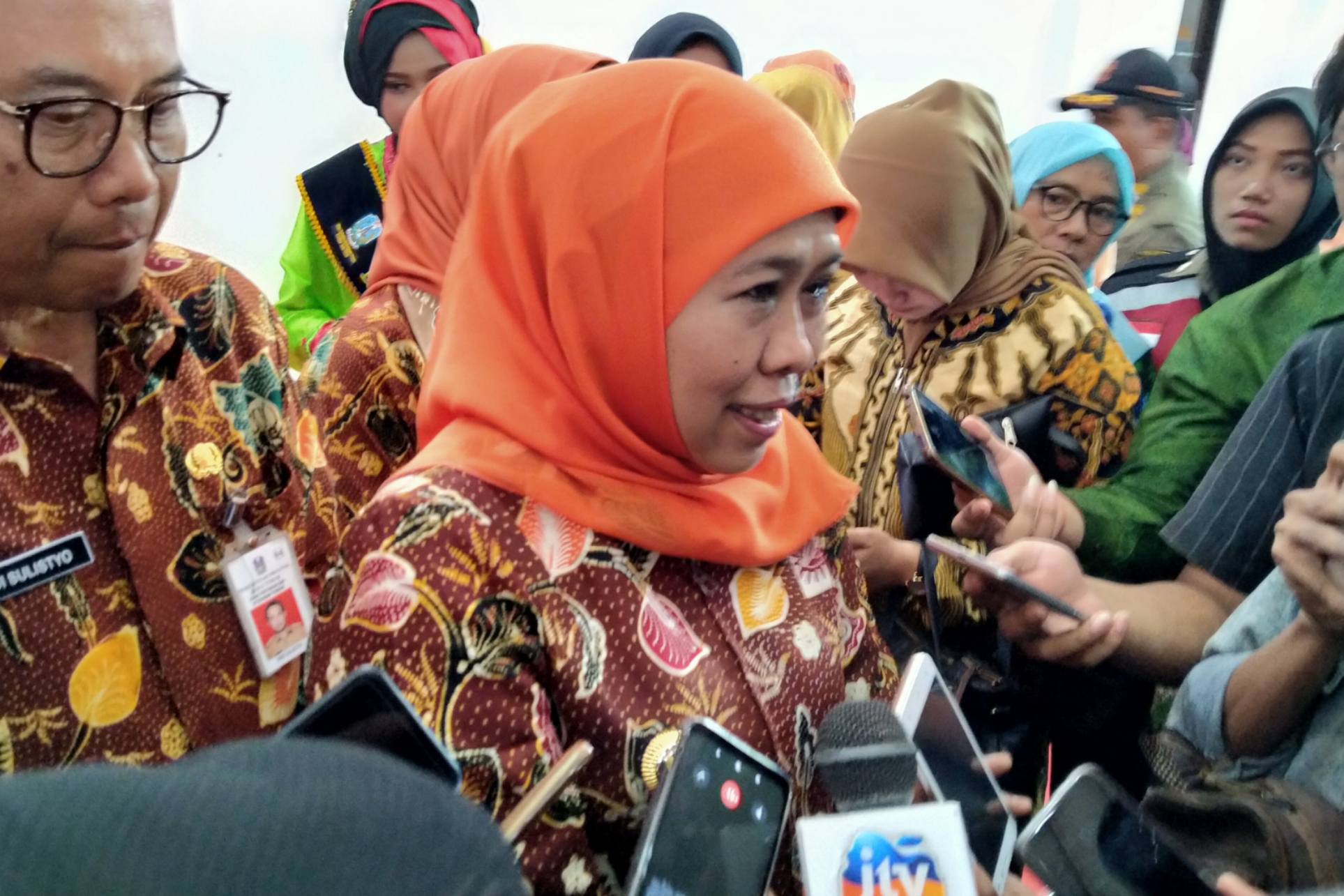 Gubernur Jatim, Khofifah Indar Parawansa. (Foto: Fariz/ngopibareng.id)