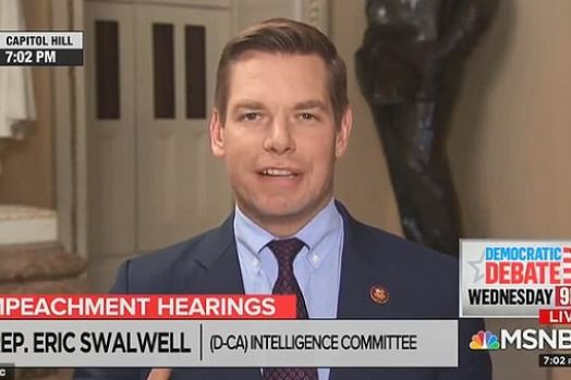 anggota parlemen AS dari Partai Demokrat AS Eric Swalwell. (Foto: MSNBC) 