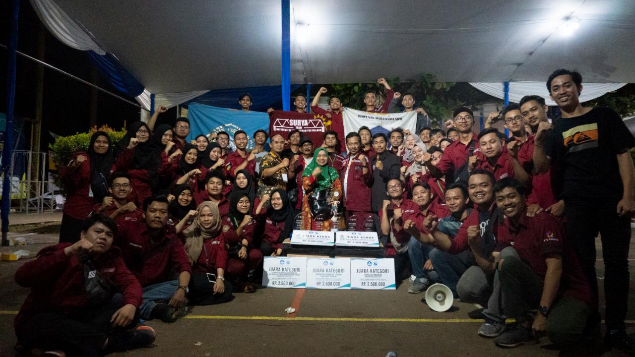 Tim Go Kart Universitas Brawijaya saat Kompetisi Mobil Listrik 2019 (dok: foto istimewa)