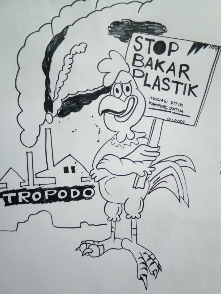 (Karikatur: Prigi Arisandi Arisandi/Ecoton)