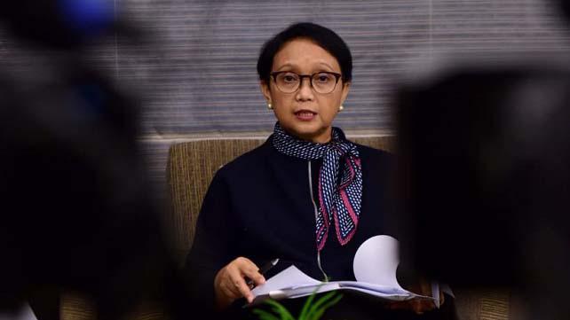 Menteri Luar Negeri Retno L Marsudi saat memberi keterangan pers. (Foto: setneg/ngopibareng.id)