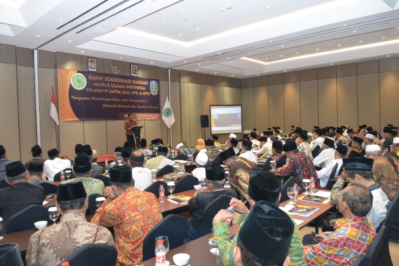 Rakorda MUI Wilayah IV di Premiere Place Sidoarjo. (Foto: Faiq/ngopibareng.id)