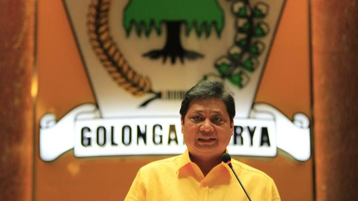 Airlangga Hartarto yakin menang di Munas Golkar. (Foto: Twitter/@Airlangga_4G)