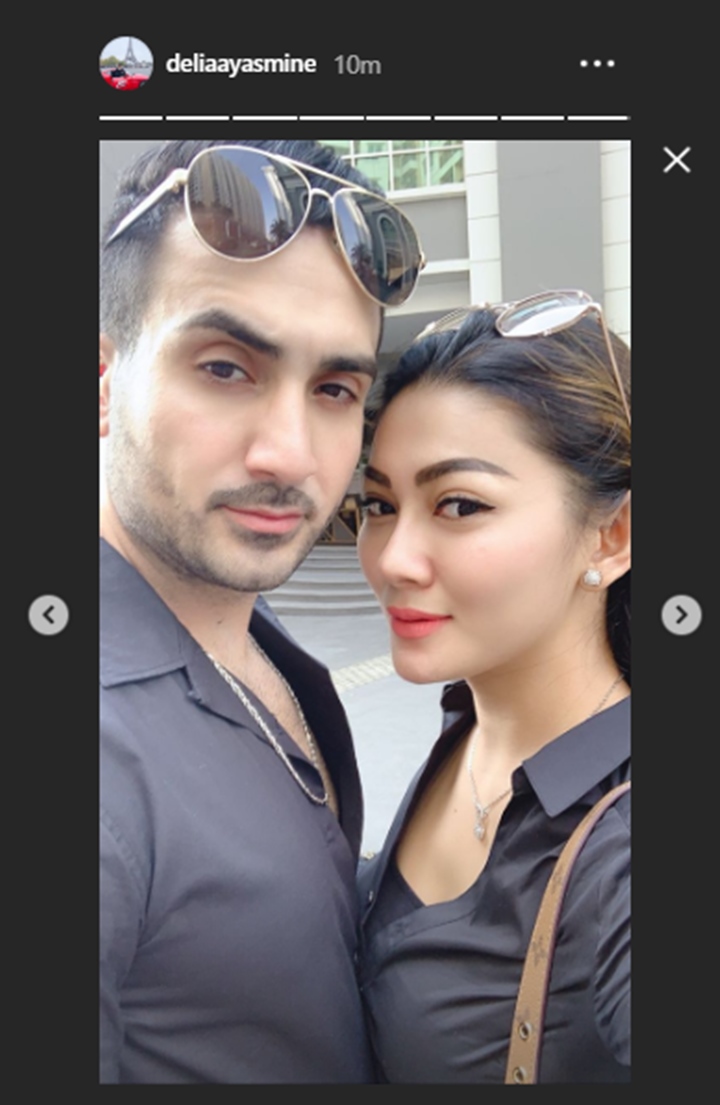 Delia Yasmin, mantan istri Guntur Triyoga, pamer pacar baru.