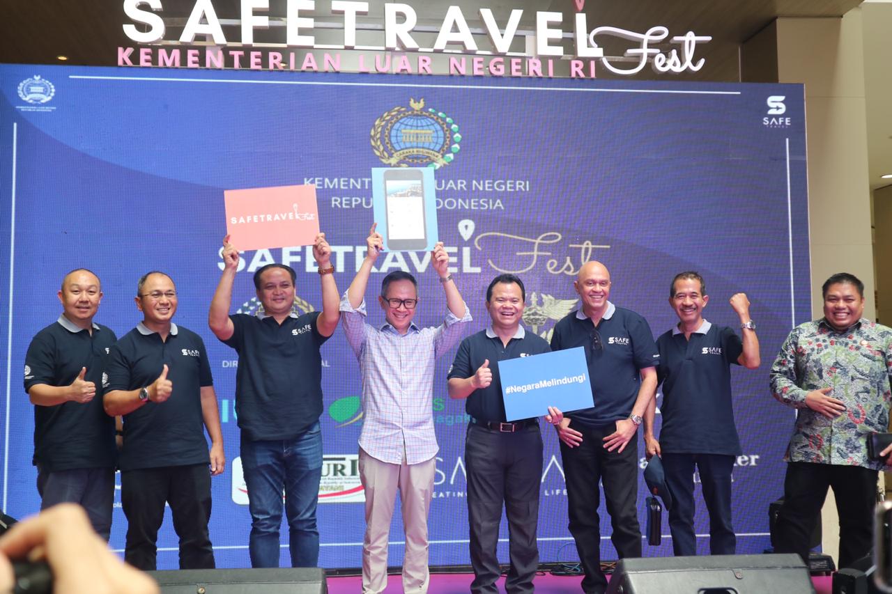 Wakil Menlu RI Mahendra Siregar saat membuka Safe Travel Fest 2019. (Foto: Kemlu)