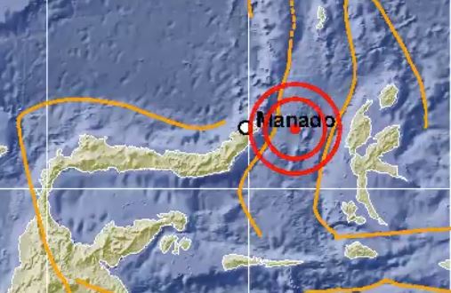 Gempa di Bitung bermagnitutdo 5,0. (Foto: BMKG)