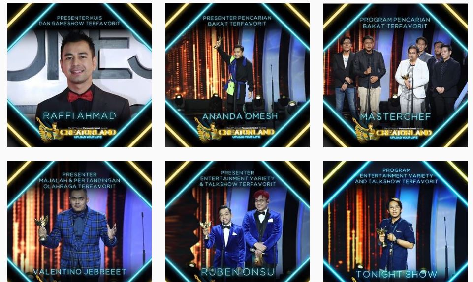 Pemenang Panasonic Gobel Awards 2019.