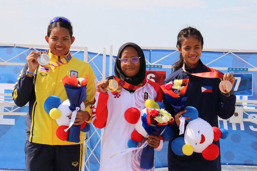 Dea Salsabila peraih tiga emas di cabor pentathlon SEA Games 2019. (Foto: Istimewa)