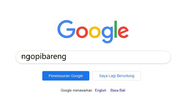 Ilustrasi pencarian mesin Google. (Ngobar)