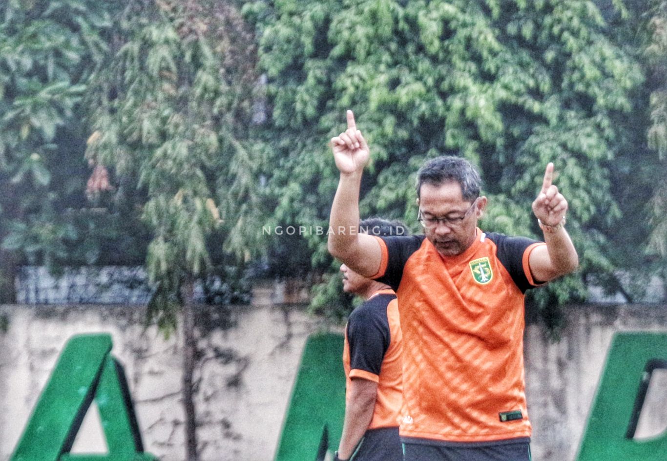 Pelatih Persebaya, Aji Santoso. (Foto: Haris/ngopibareng.id)