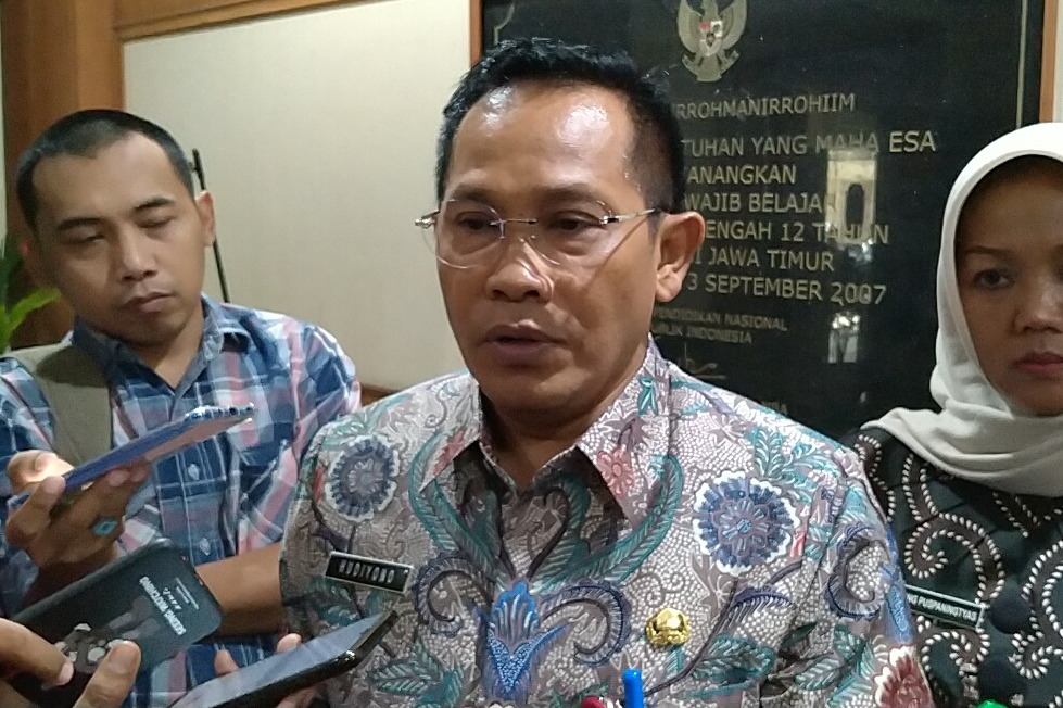 Plt Kadispendik Jatim, Hudiyono. (Foto: Fariz/ngopibareng.id)