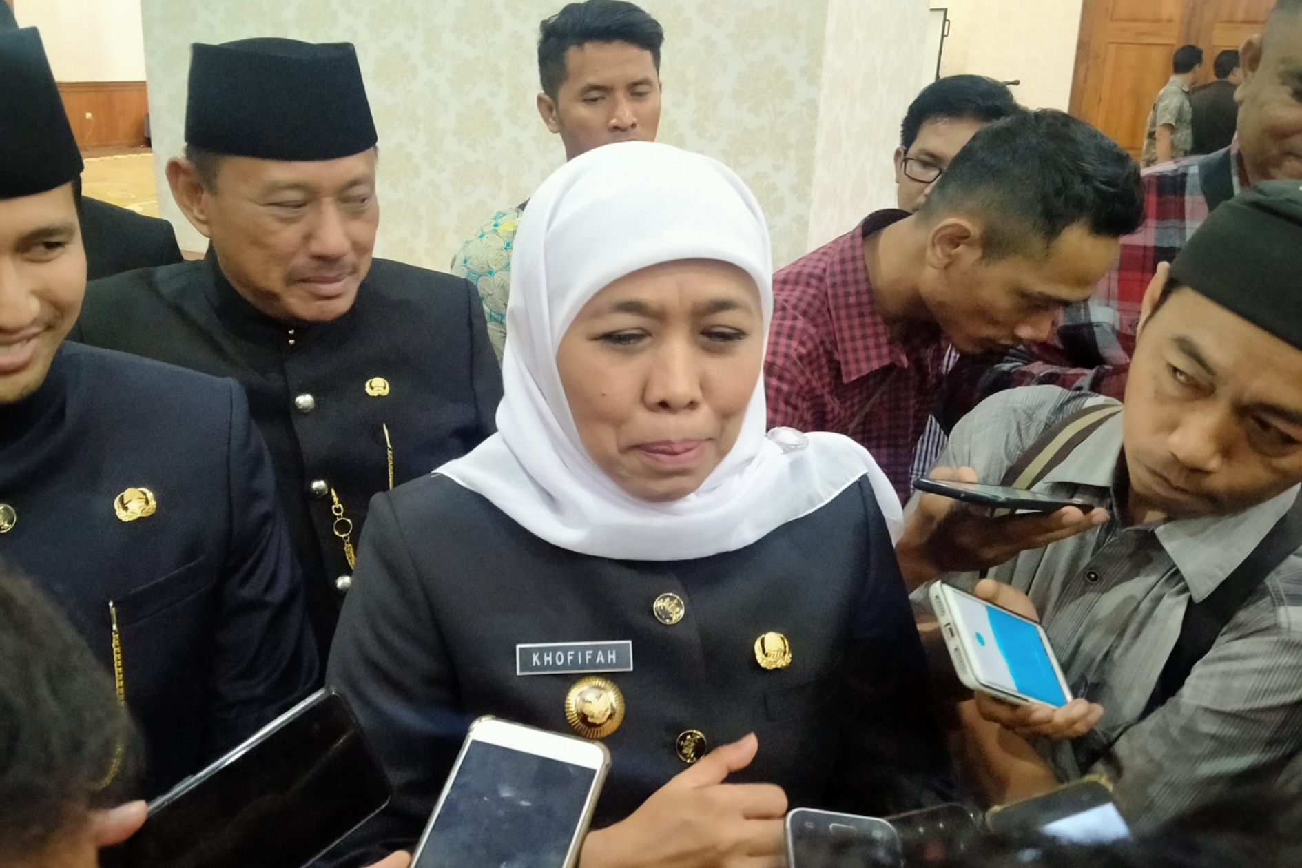 Gubernur Jawa Timur, Khofifah Indar Parawansa. (Foto: Fariz/ngopibareng.id)