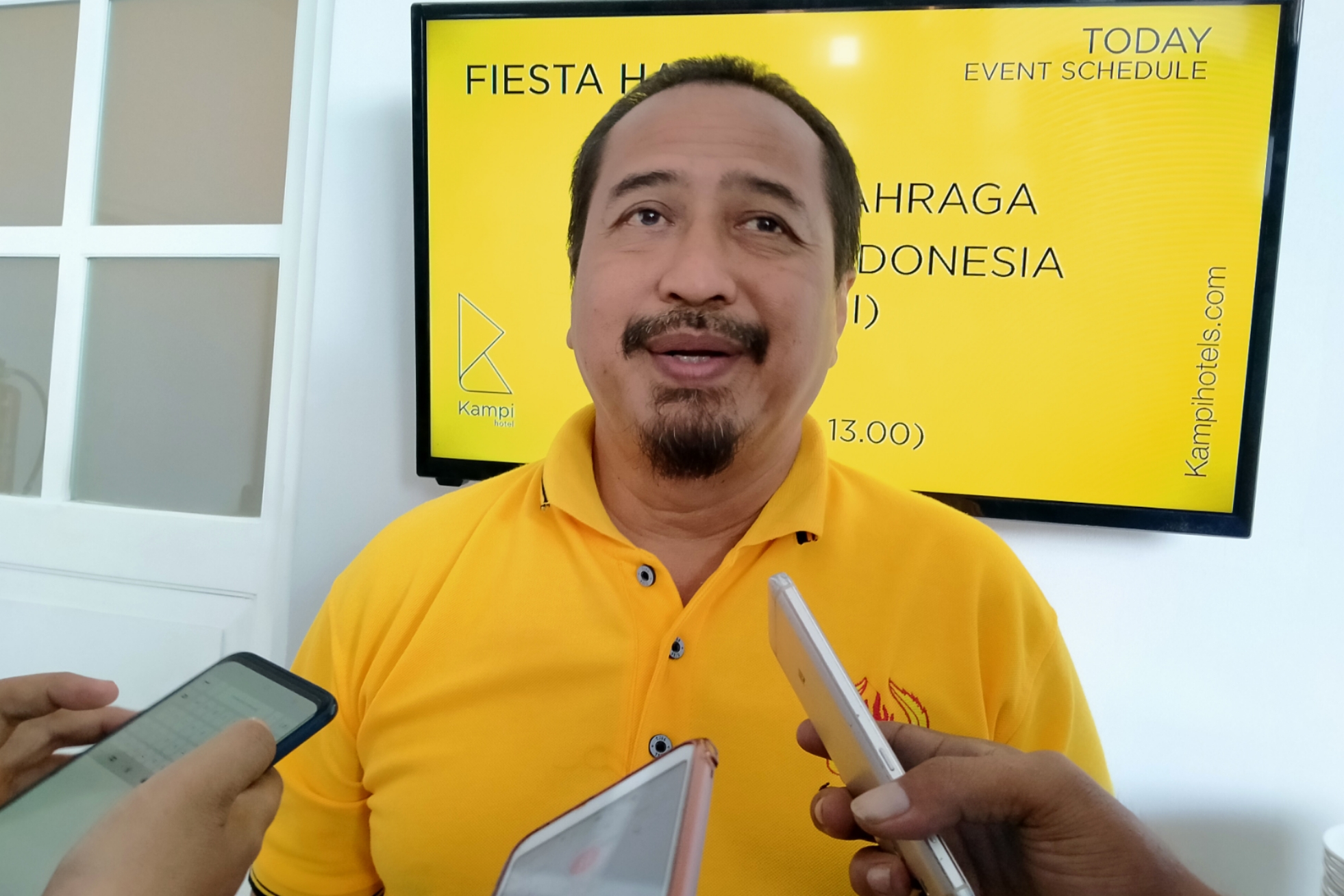 Ketua KONI Jember, Abdul Haris Afrianto. (Foto: Fariz/ngopibarenh.id)