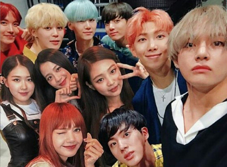 Boygroup BTS dan girlgroup BLACKPINK. (Foto: Instagram)