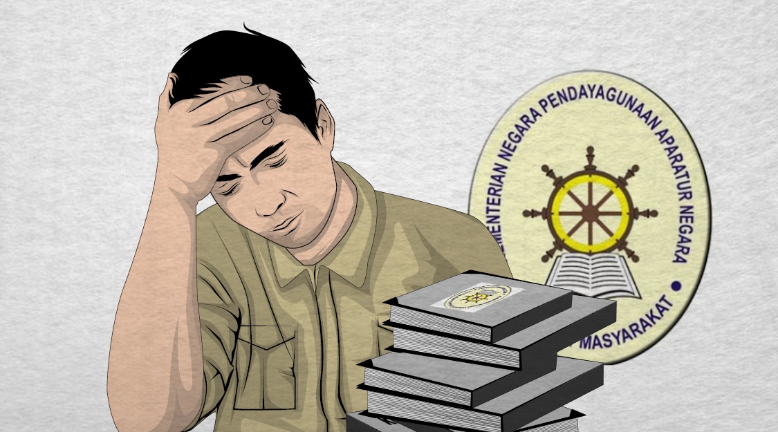 Ilustrasi tes CPNS Kemenpan RB. (Grafis by: Vidhi/Ngopibareng.id)