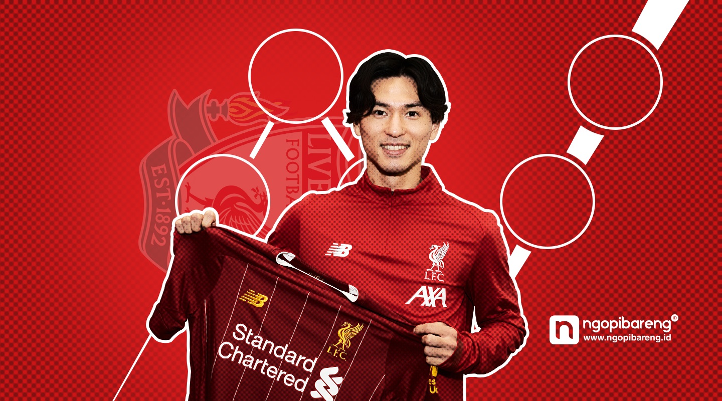 Rekrutan baru Liverpool, Takumi Minamino. (Grafis by: Vidhi/Ngopibareng.id)
