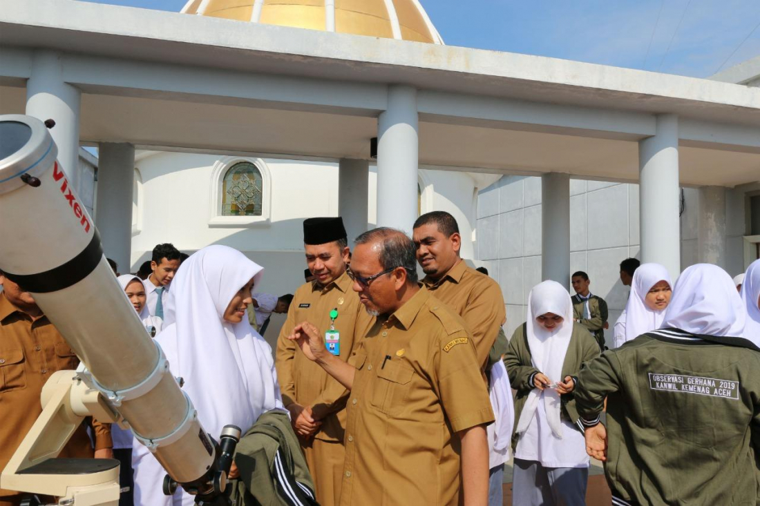 Alat pantau gerhana matahari yang dimiliki Kementerian Agama. (Foto: Istimewa)